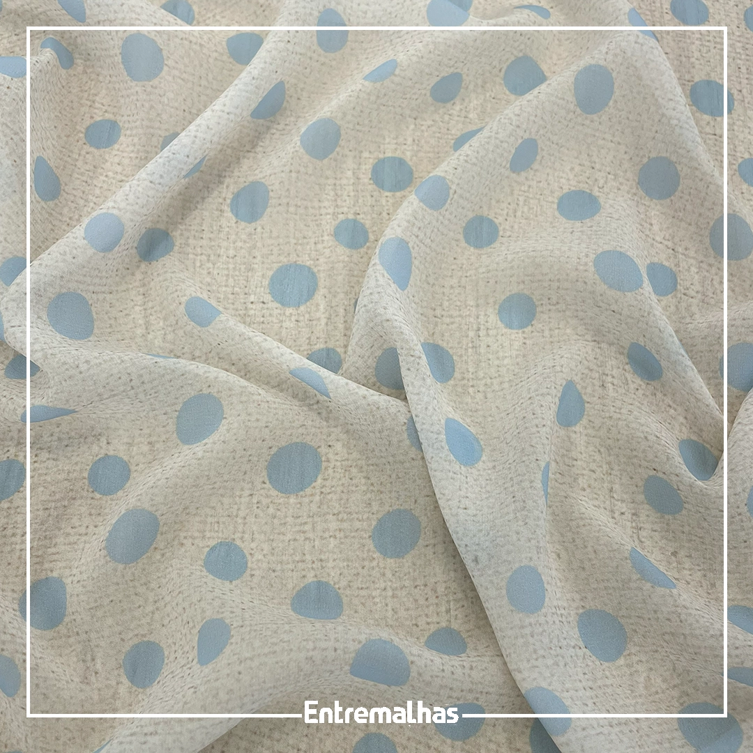 Tecido Crepe Seda Premium Estampado Ref.:722204