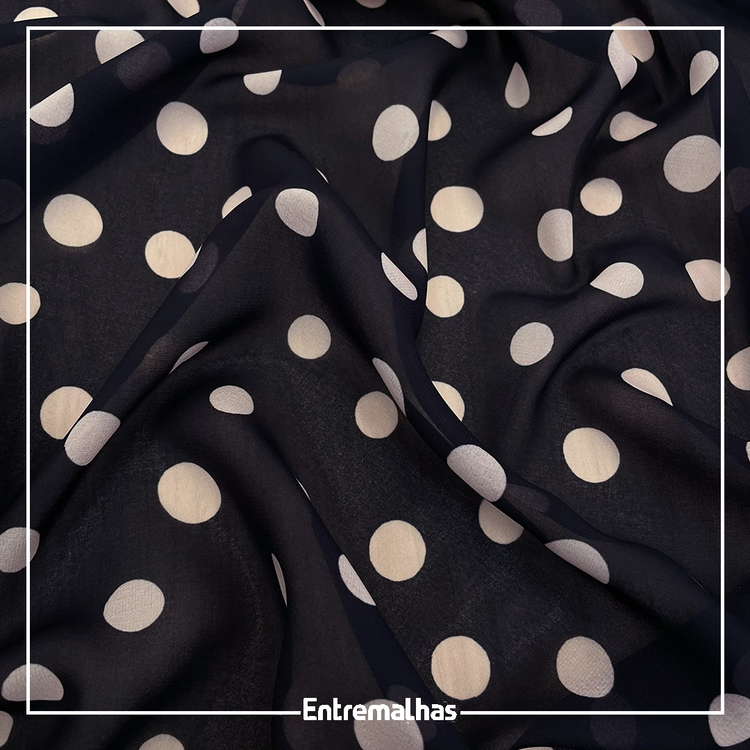 Tecido Crepe Seda Premium Estampado Ref.:722204