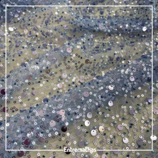 Tecido Renda Machine - Azul Ref.:814234