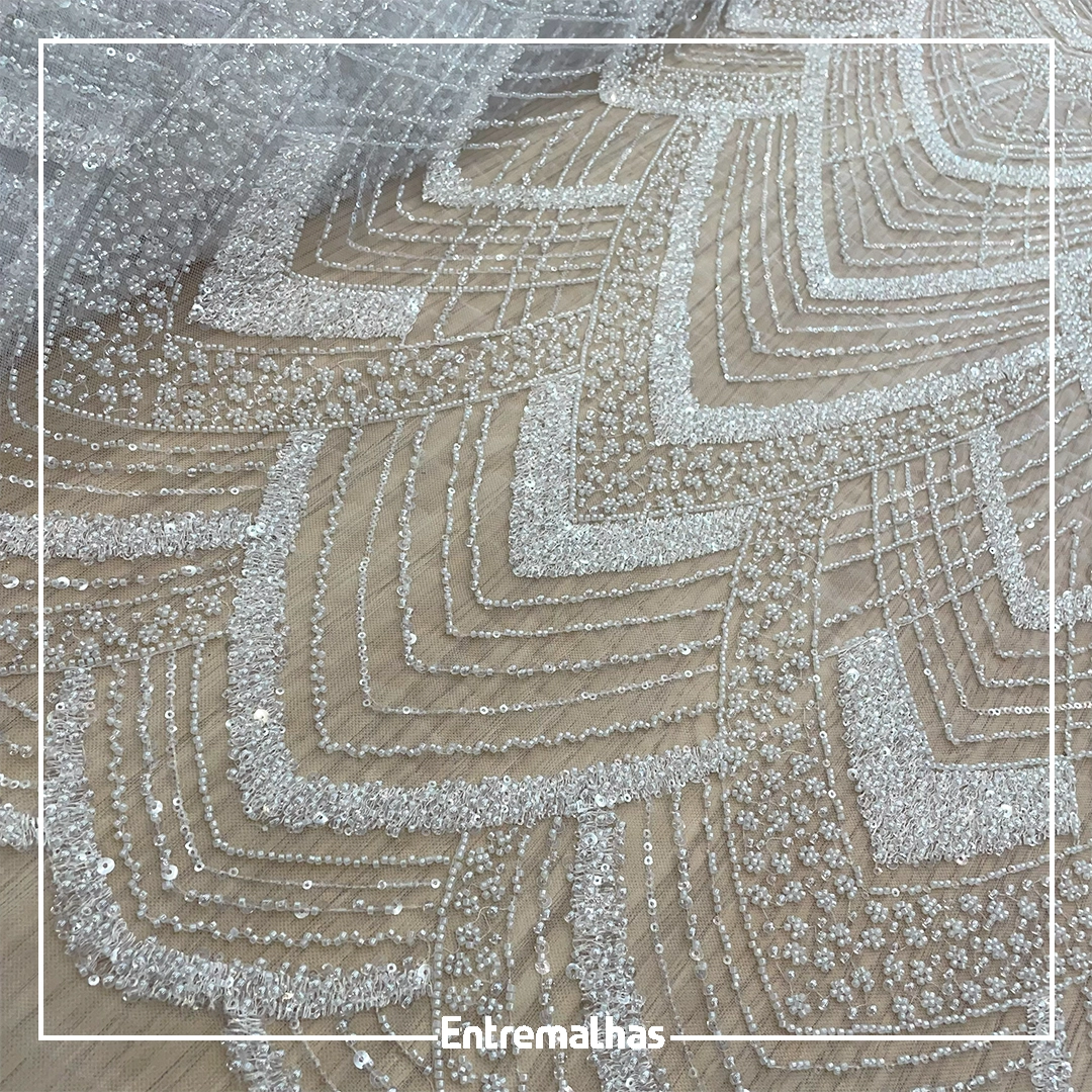 Renda Pedraria - Branco Ref.:814239