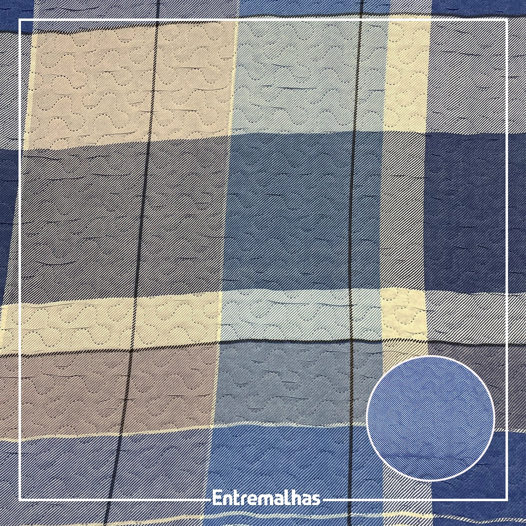 Tecido Matelassê Microfibra - Estampado Ref.:858010