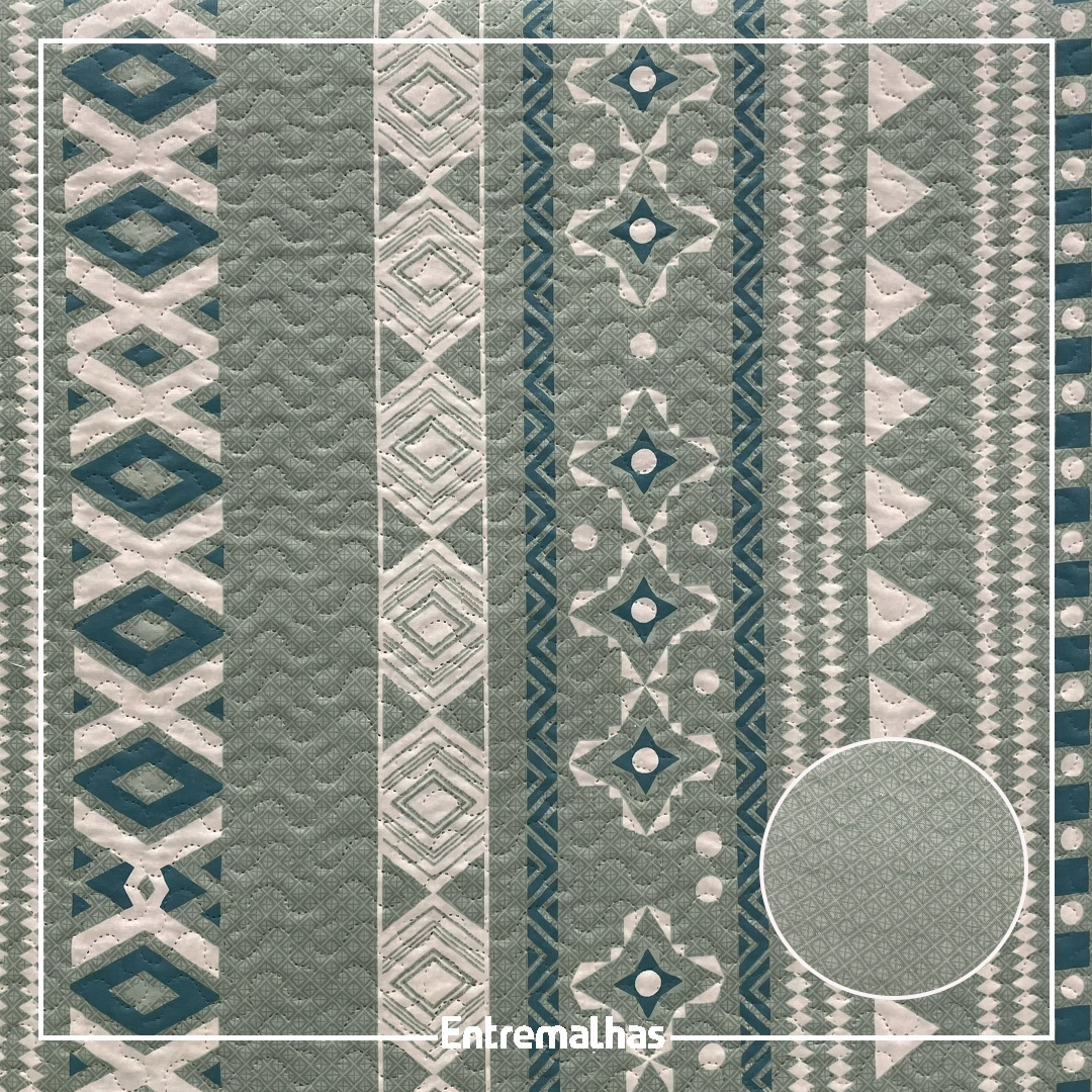 Tecido Matelassê Microfibra - Estampado Ref.:858010