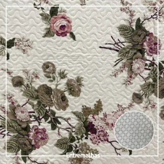 Tecido Matelassê Microfibra - Estampado Ref.:858010