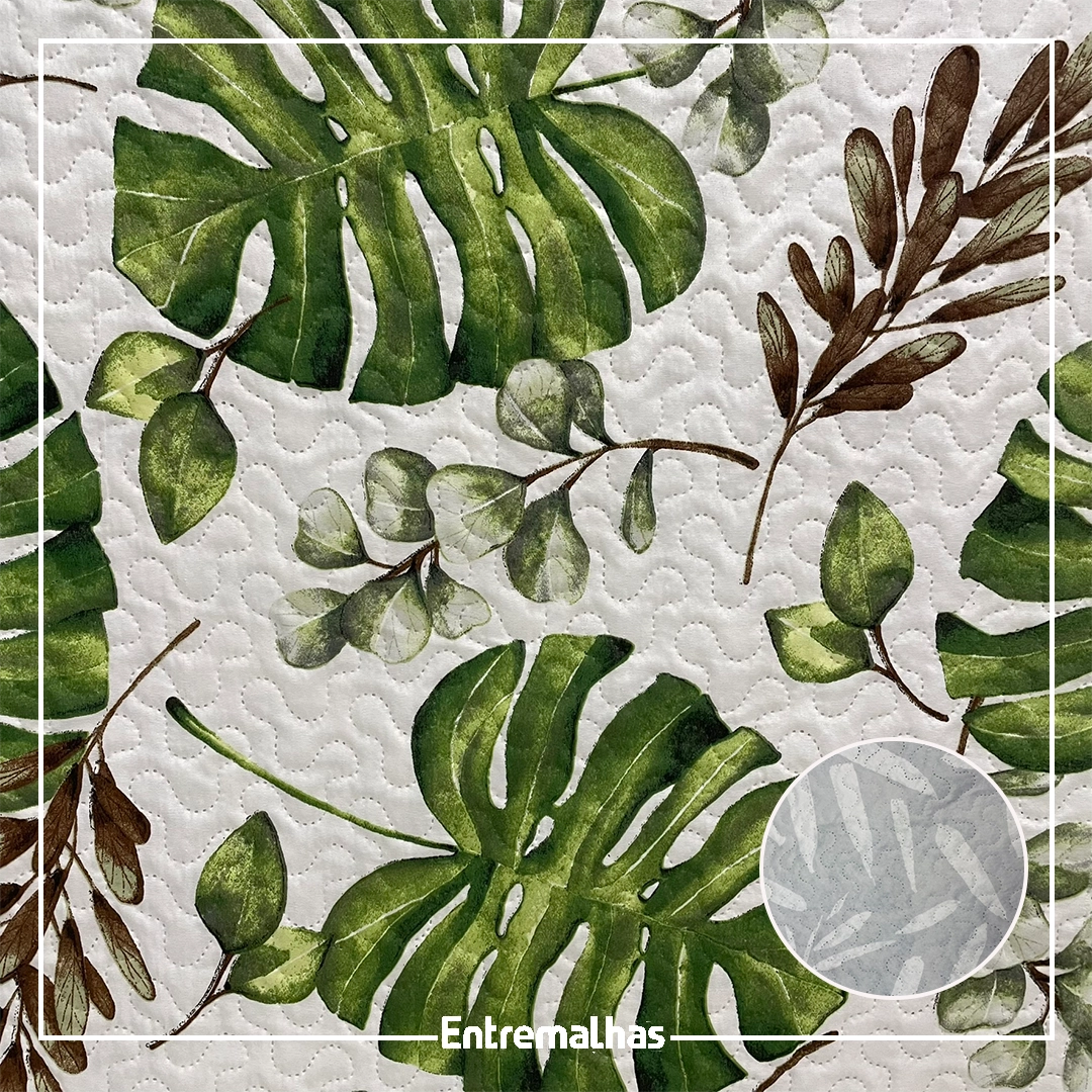 Tecido Matelassê Microfibra - Estampado Ref.:858010