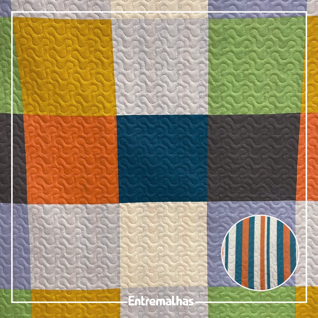 Tecido Matelassê Microfibra - Estampado Ref.:858010