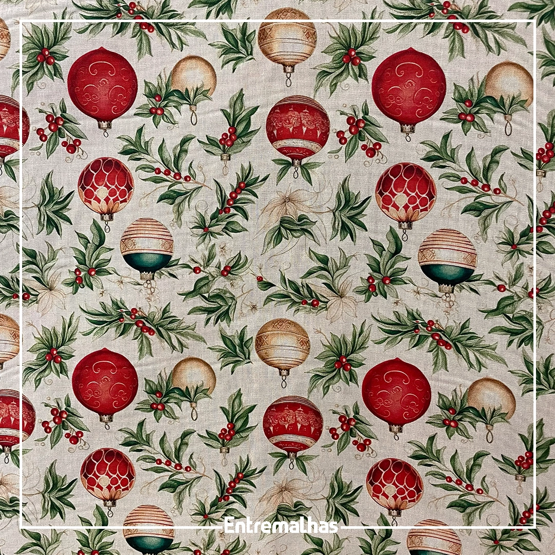 Tecido Tricoline Natal Ref.:858136