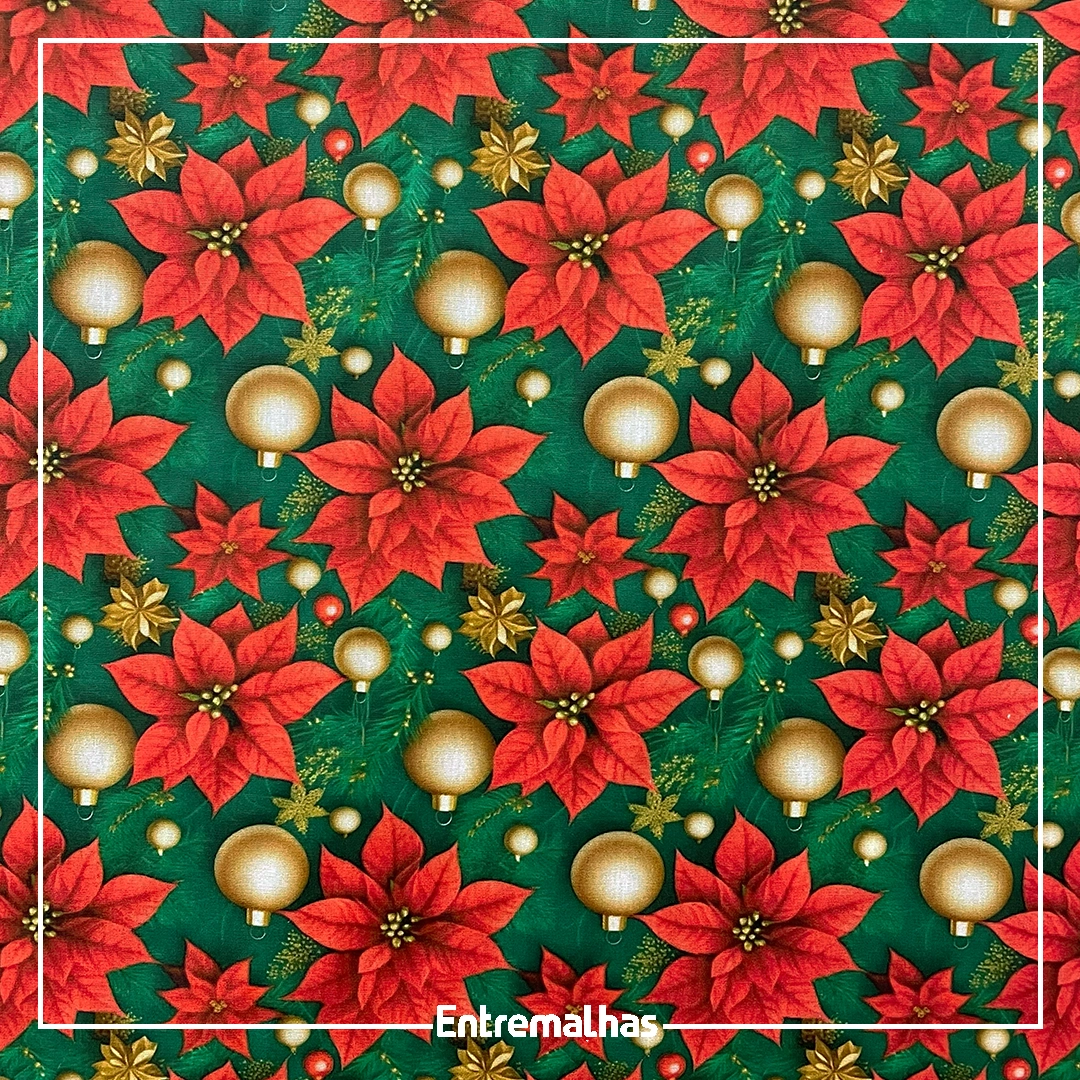 Tecido Tricoline Natal Ref.:858136