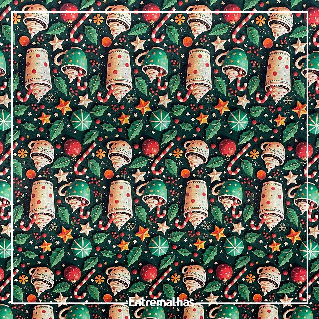 Tecido Tricoline Natal Ref.:858136