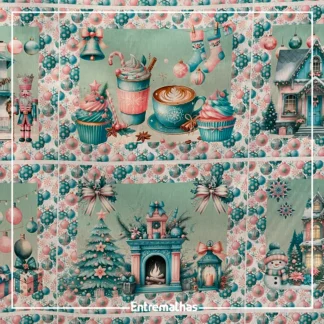 Tecido Tricoline Estampa Digital Natal Ref.:858250