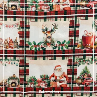 Tecido Tricoline Estampa Digital Natal Ref.:858250