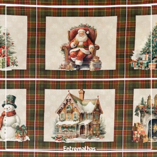 Tecido Tricoline Estampa Digital Natal Ref.:858250