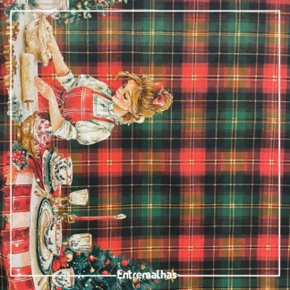 Tecido Tricoline Estampa Digital Natal Ref.:858250