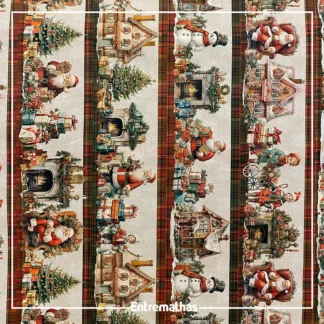 Tecido Tricoline Estampa Digital Natal Ref.:858250