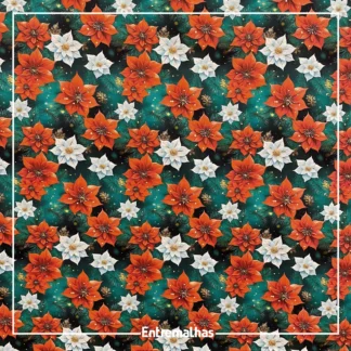 Tecido Tricoline Estampa Digital Natal Ref.:858250