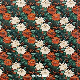 Tecido Tricoline Estampa Digital Natal Ref.:858250