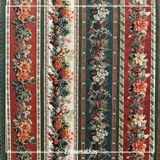 Tecido Tricoline Estampa Digital Natal Ref.:858250