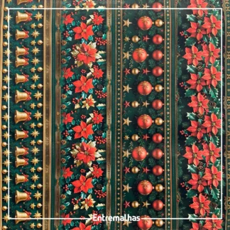 Tecido Tricoline Estampa Digital Natal Ref.:858250