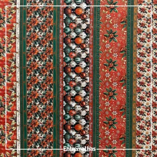 Tecido Tricoline Estampa Digital Natal Ref.:858250