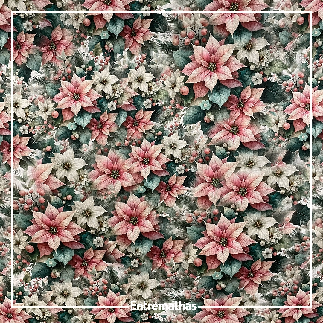 Tecido Tricoline Estampa Digital Natal Ref.:858250