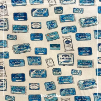 Tecido Tricoline Estampado Coleção Ref.:858251