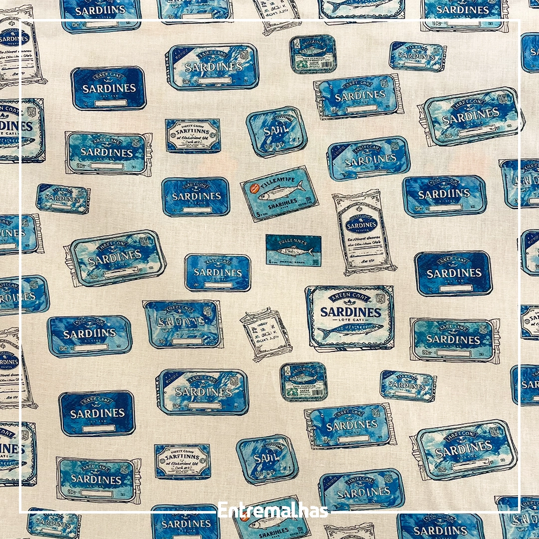 Tecido Tricoline Estampado Coleção Ref.:858251