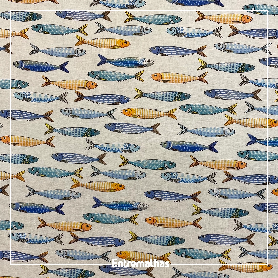 Tecido Tricoline Estampado Coleção Ref.:858251