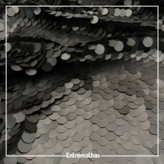 Tecido Paetê Big - Cinza Ref.:859817