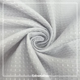 Tecido Piquet Favo - Branco Ref.:859901