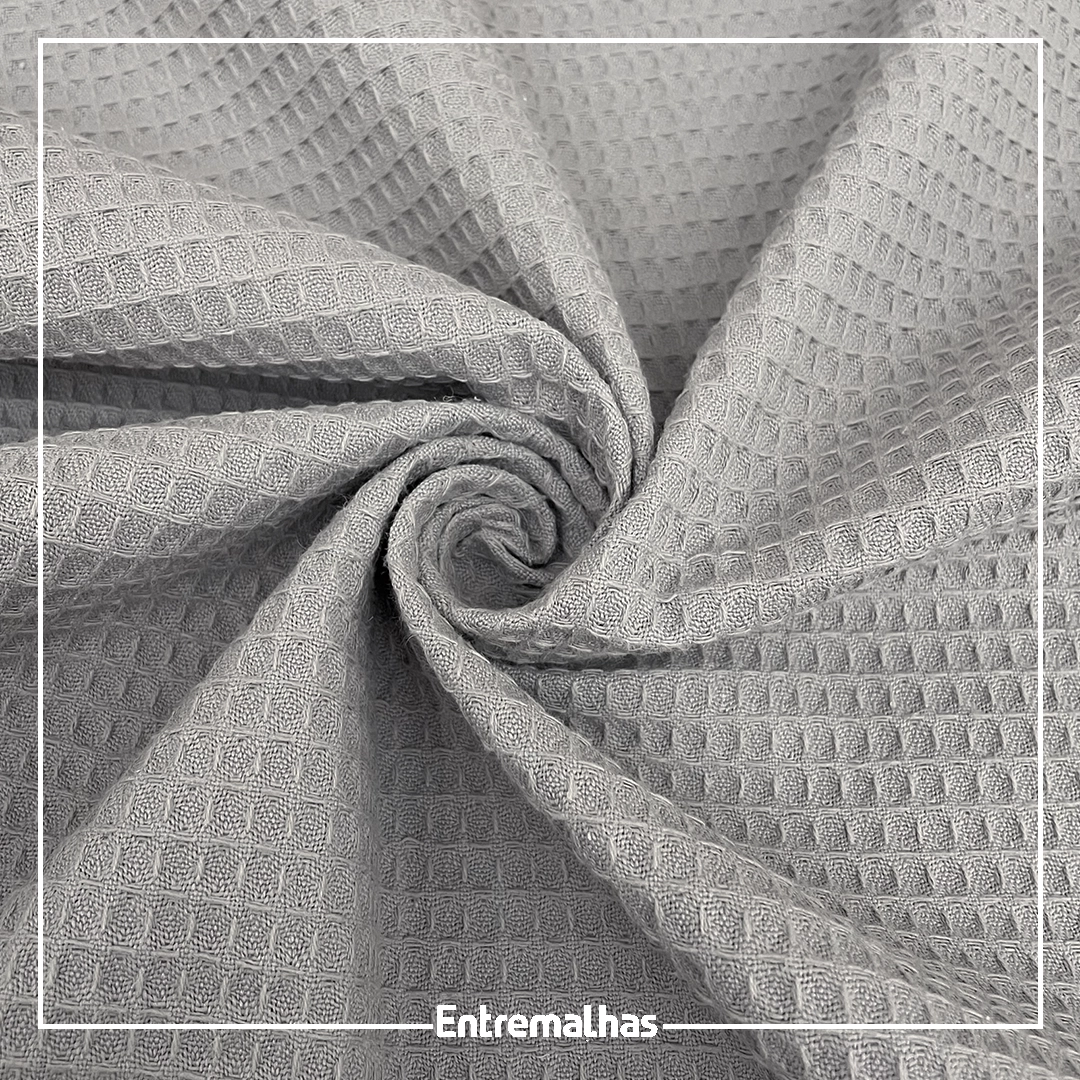 Tecido Favo - Cinza Ref.:859994