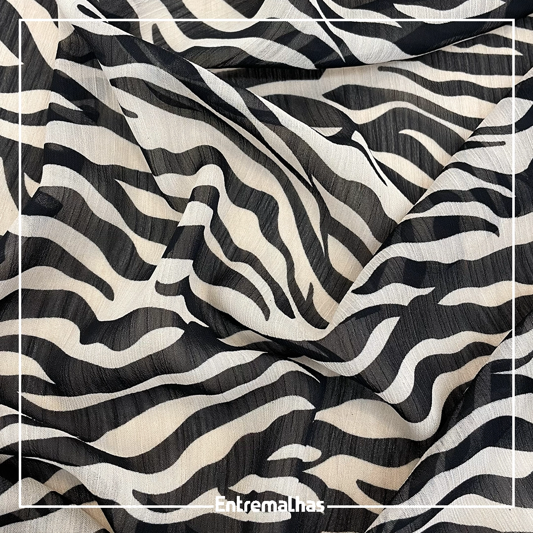 Tecido Crepe Chiffon Yoryu Estampado Ref.:722036