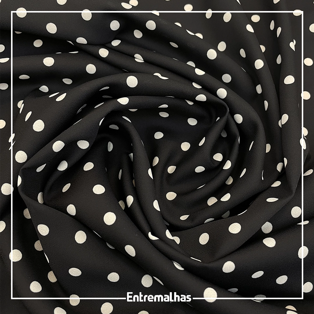 Tecido Crepe GGT Estampado Ref.:722075