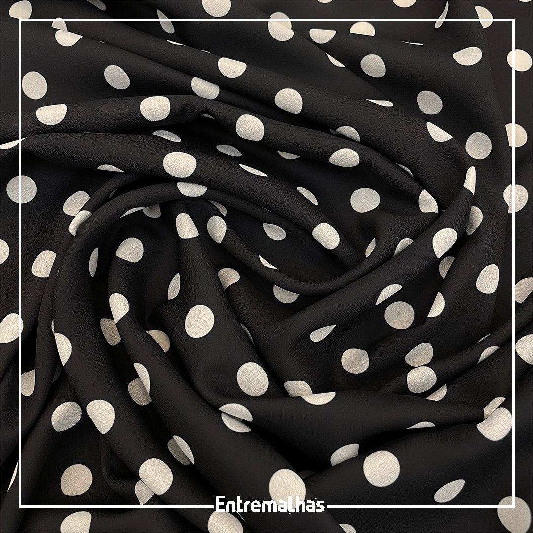 Tecido Crepe GGT Estampado Ref.:722075