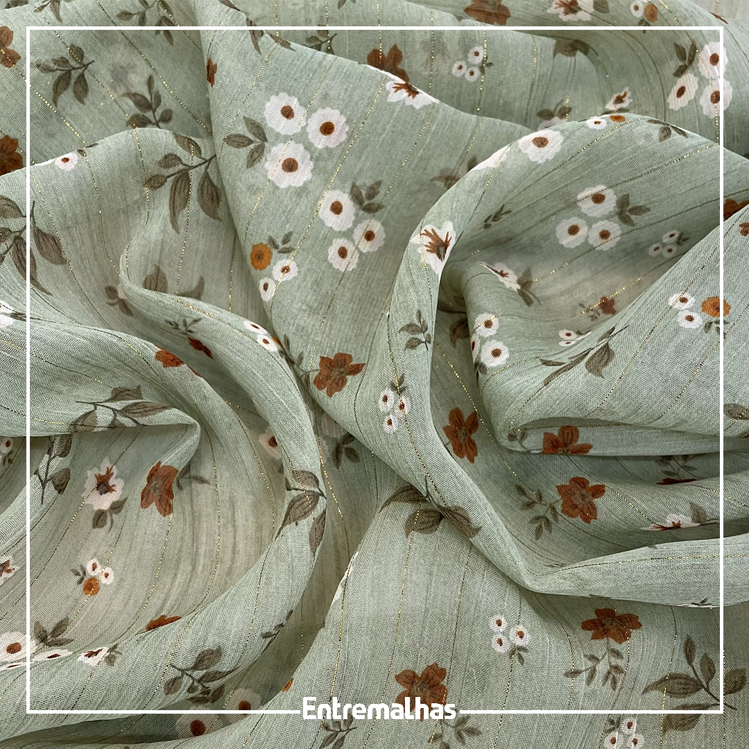 Tecido Crepe Silk Foil Ref.:722202