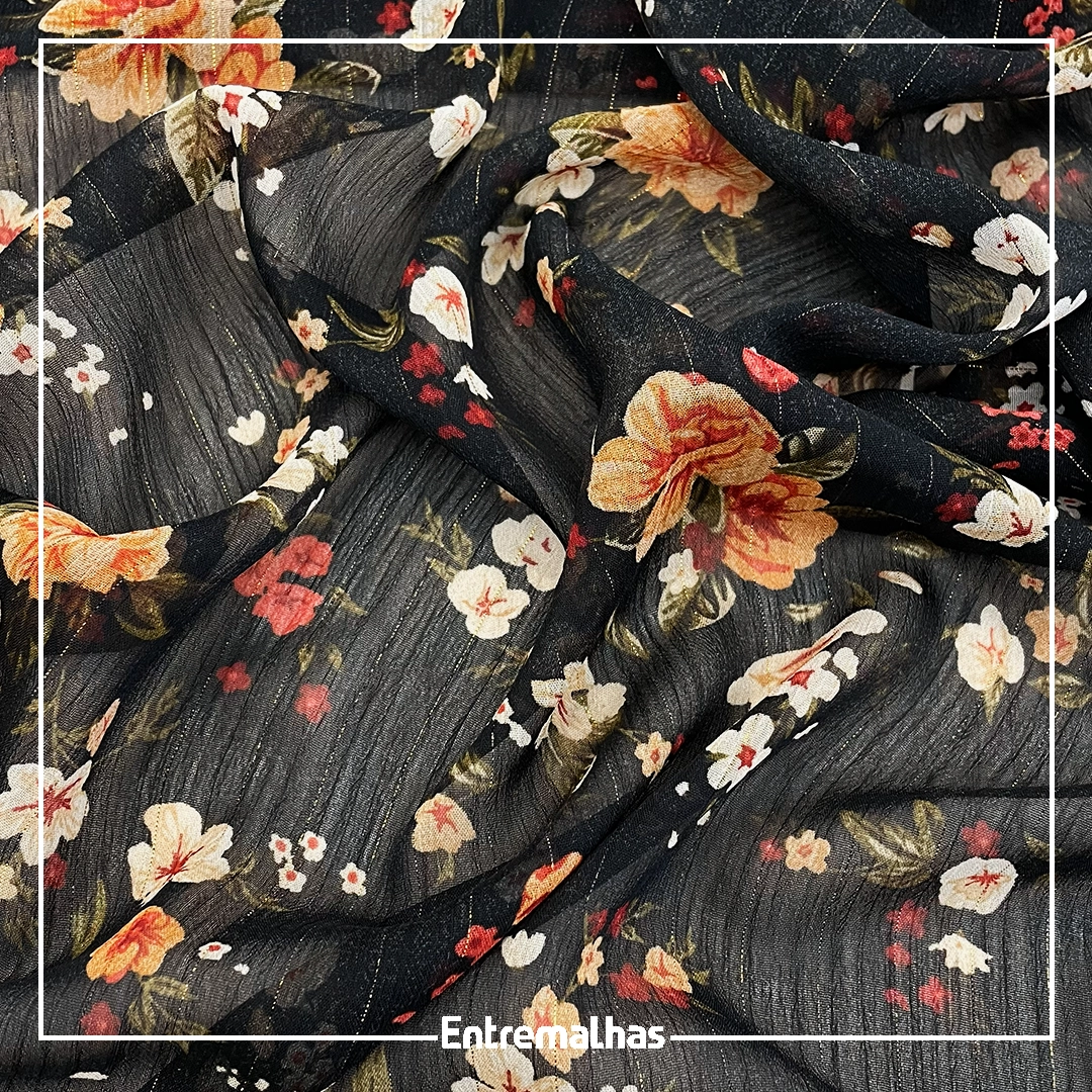 Tecido Crepe Silk Foil Ref.:722202