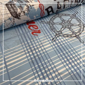 Tecido Lençol Estampado 180 Fios Ref.:858282