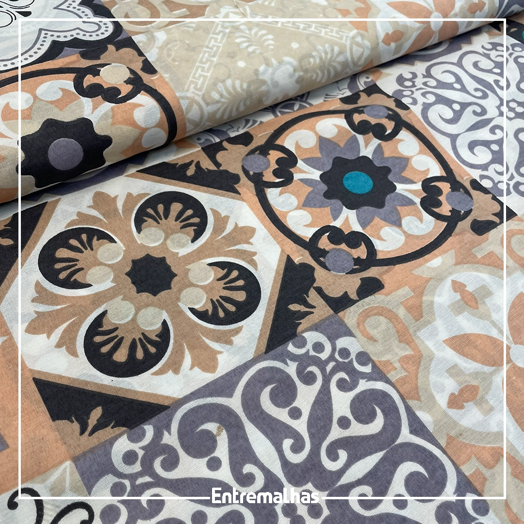 Tecido Lençol Estampado 180 Fios Ref.:858282