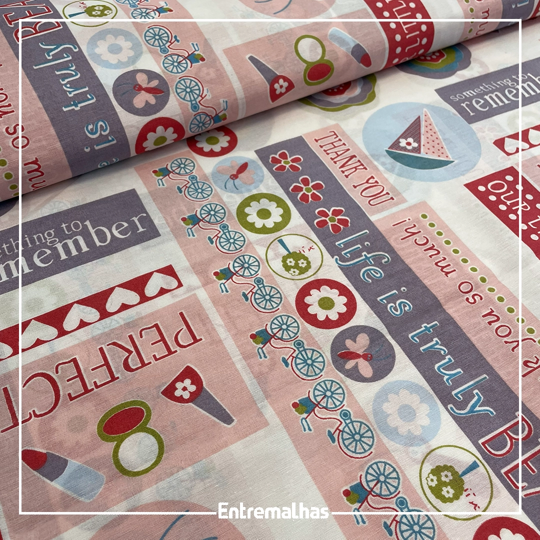 Tecido Lençol Estampado 180 Fios Ref.:858282