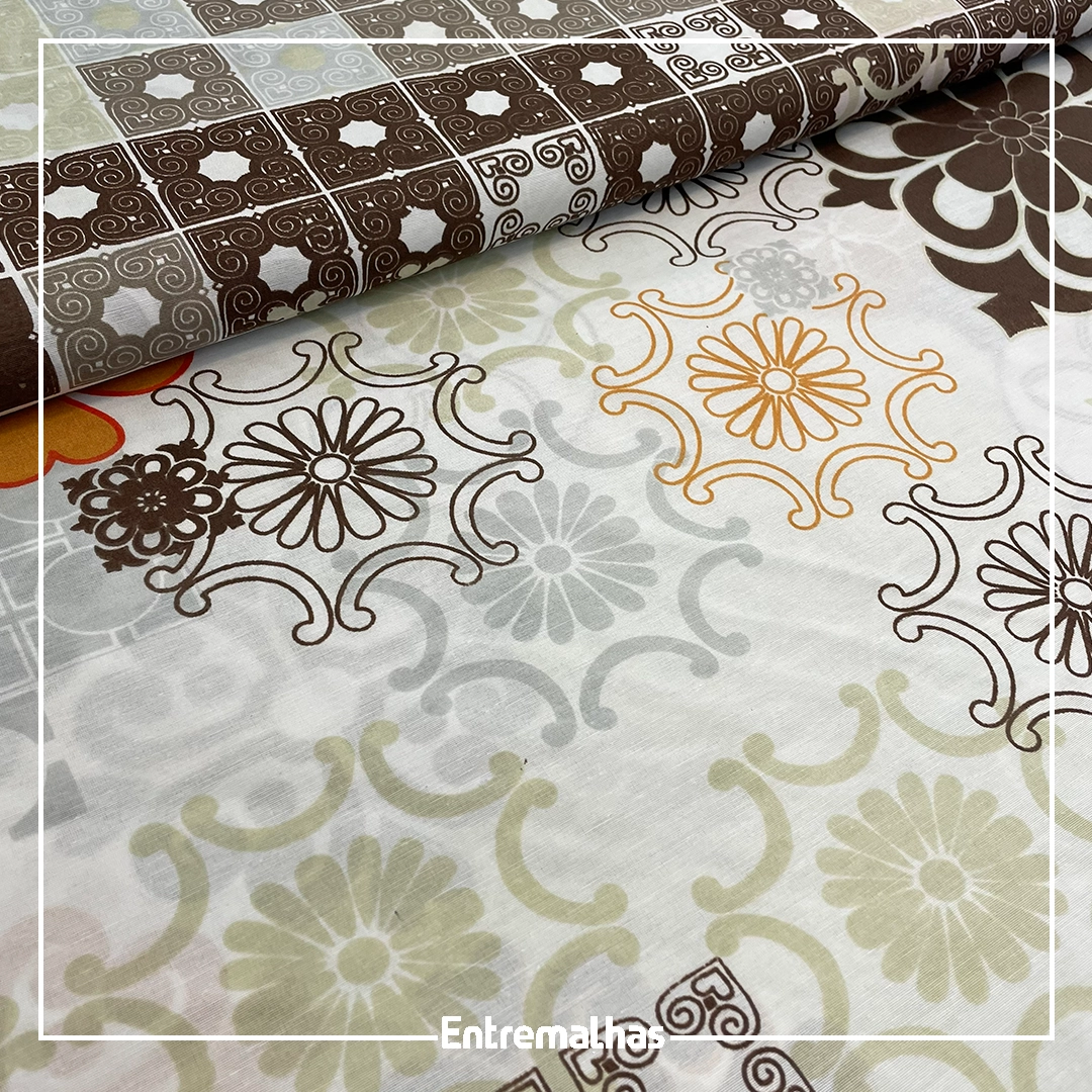 Tecido Lençol Estampado 180 Fios Ref.:858282