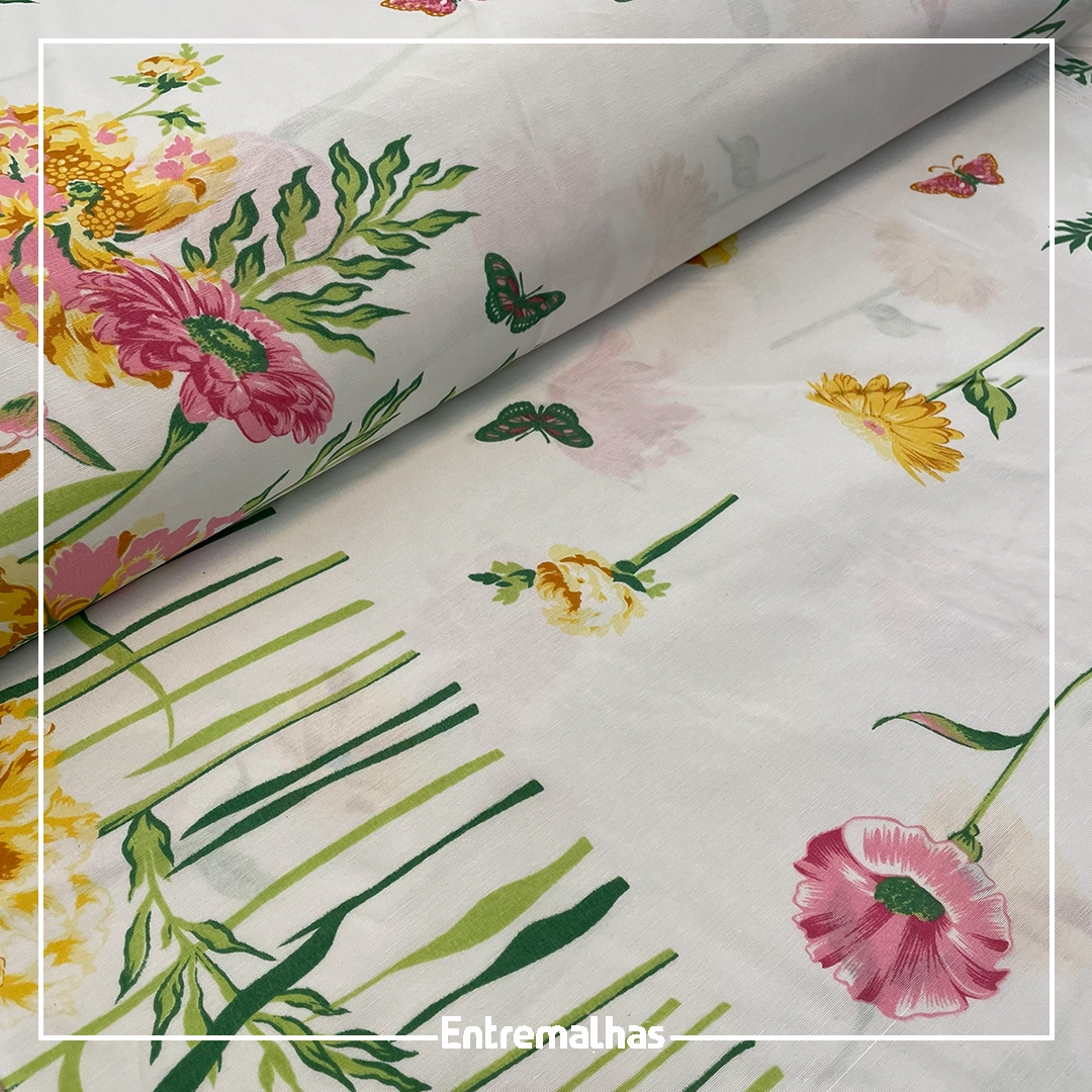 Tecido Lençol Estampado 180 Fios Ref.:858282