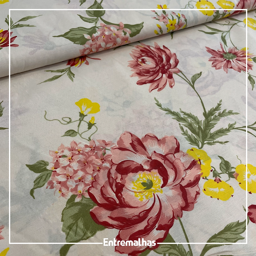 Tecido Lençol Estampado 180 Fios Ref.:858282