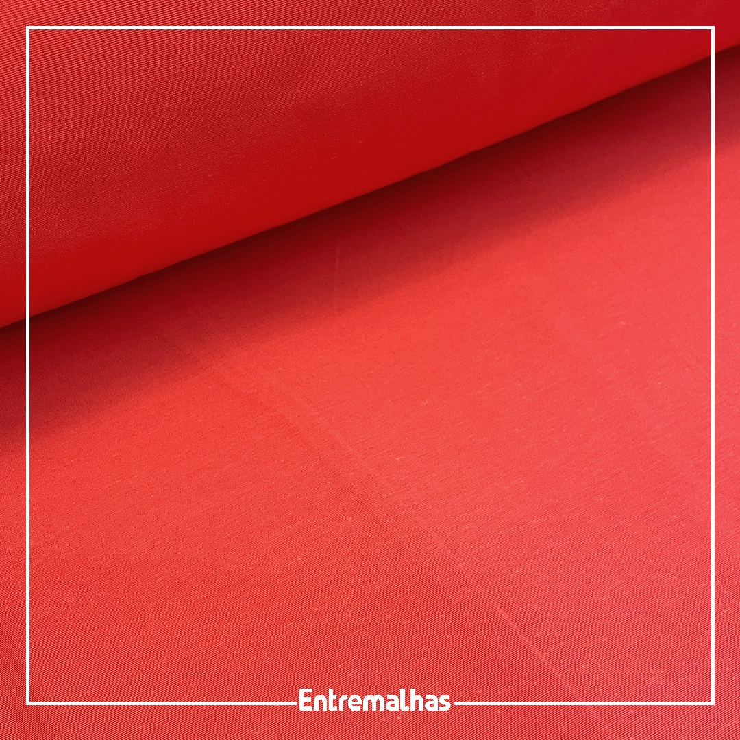 Tecido Lençol Liso 180 Fios - Vermelho Ref.:858282