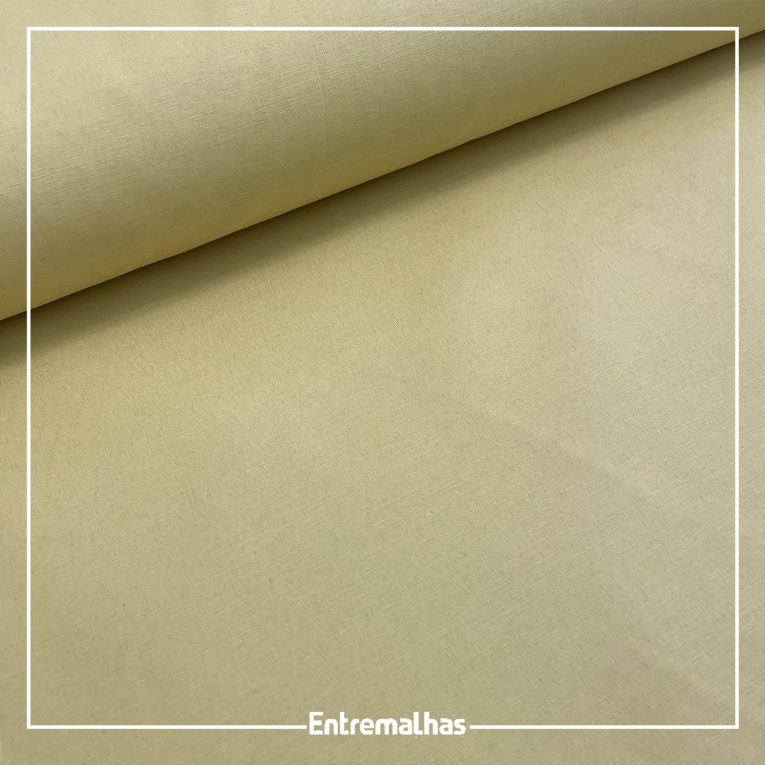 Tecido Lençol Liso 180 Fios - Amarelo Ref.:858282