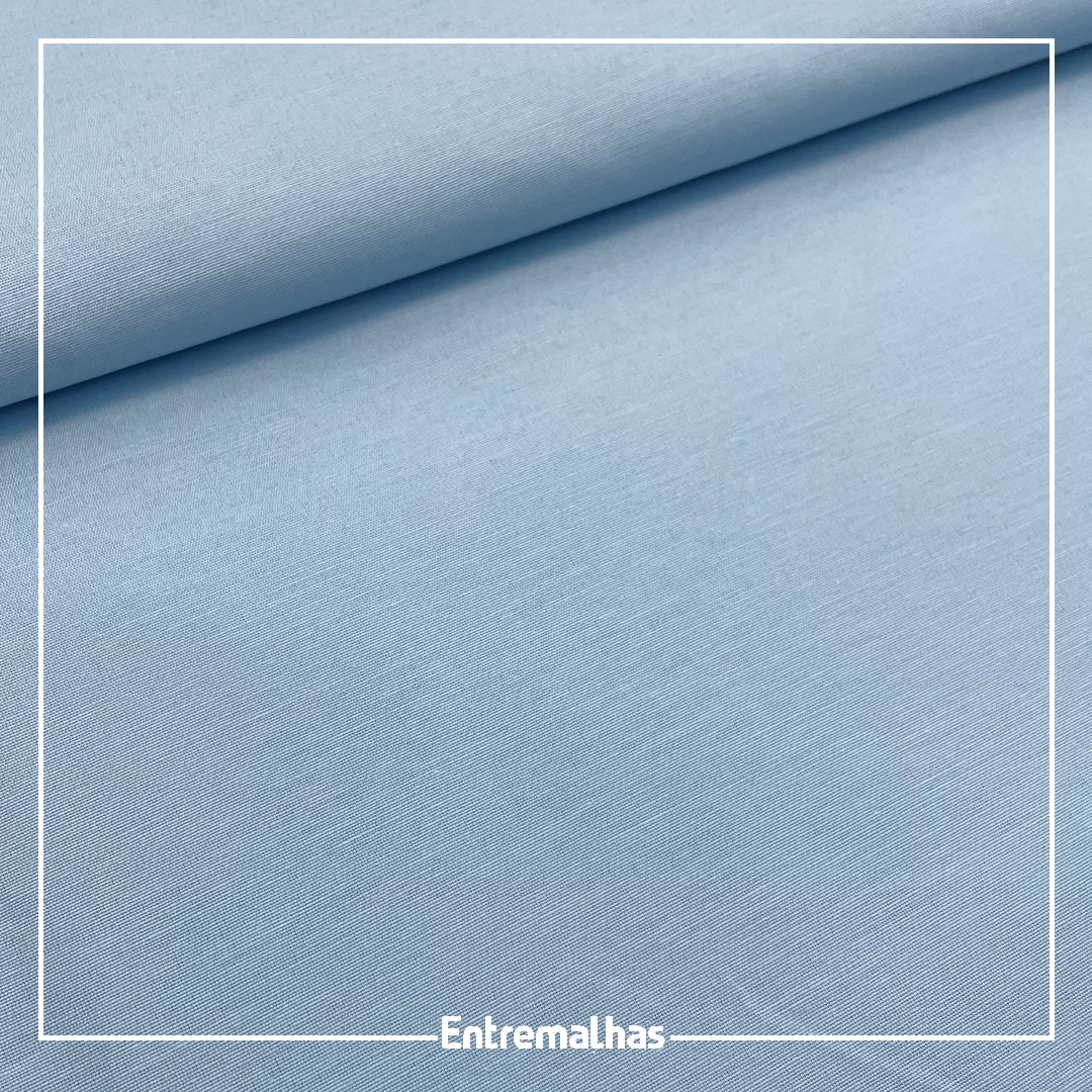Tecido Lençol Liso 180 Fios - Azul Ref.:858282