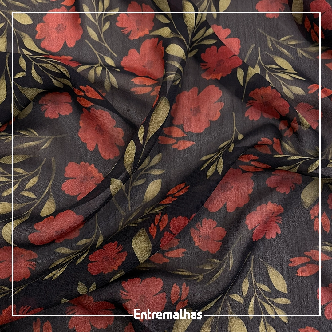 Tecido Musseline Estampado Ref.:859882