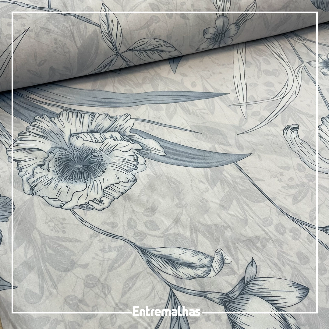 Tecido Lençol Euro 230 Fios Estampado Ref.:859943