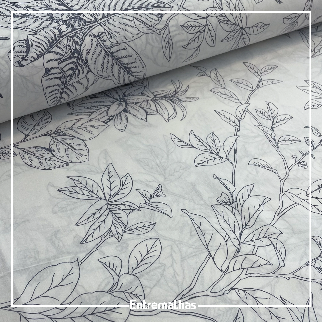 Tecido Lençol Euro 230 Fios Estampado Ref.:859943