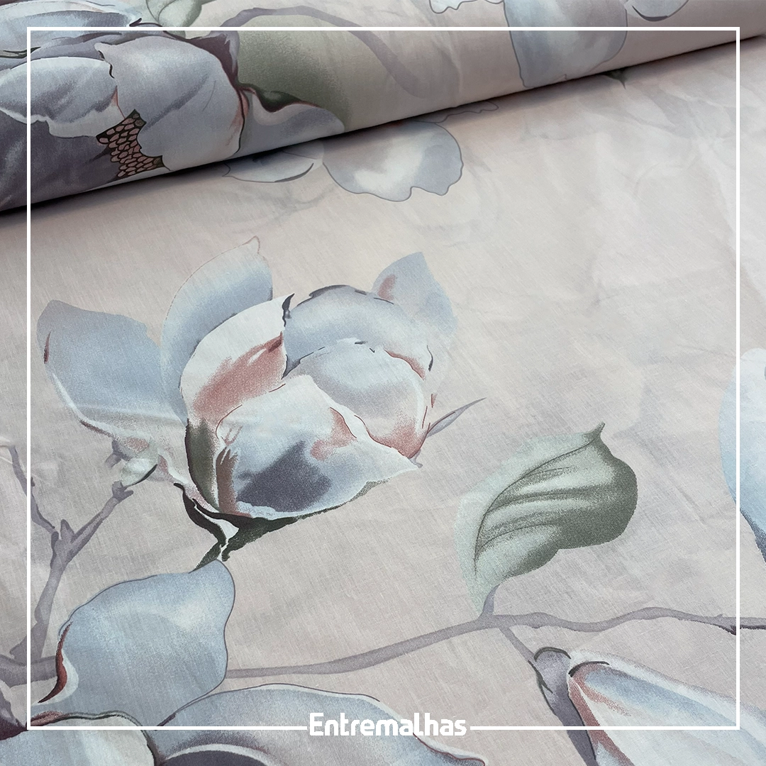 Tecido Lençol Euro 230 Fios Estampado Ref.:859943