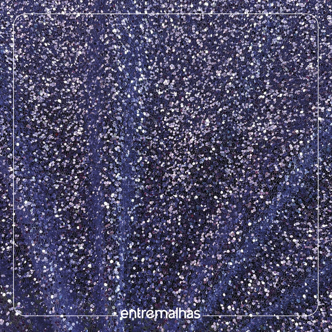 Tecido Tule Glitter - Roxo Ref.: 814210