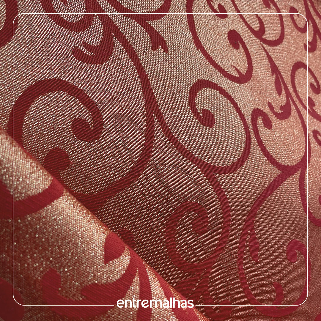 Tecido Atlanta- Vermelho Ref.:859648