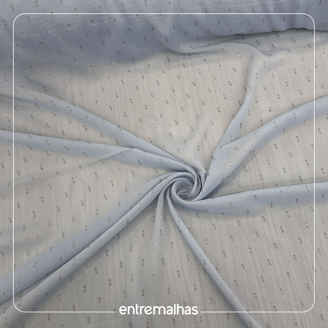 Tecido Crepe Akita Yorio - Azul Ref.: 722206